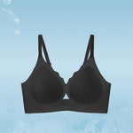 Ultra-thin Ice Silk Seamless Underwear Women's Small Breast Gathering Wireless Breast-Reducing Cooling Beautiful Back Bra