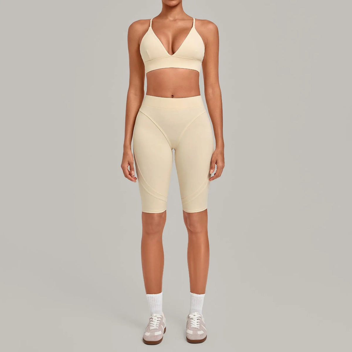 Women's Seamless Yoga Set Sports Fitness Gym Slim Fit Beautiful-Back Bra Hip Lift High-Waist Pants Suits Training Workout Sets