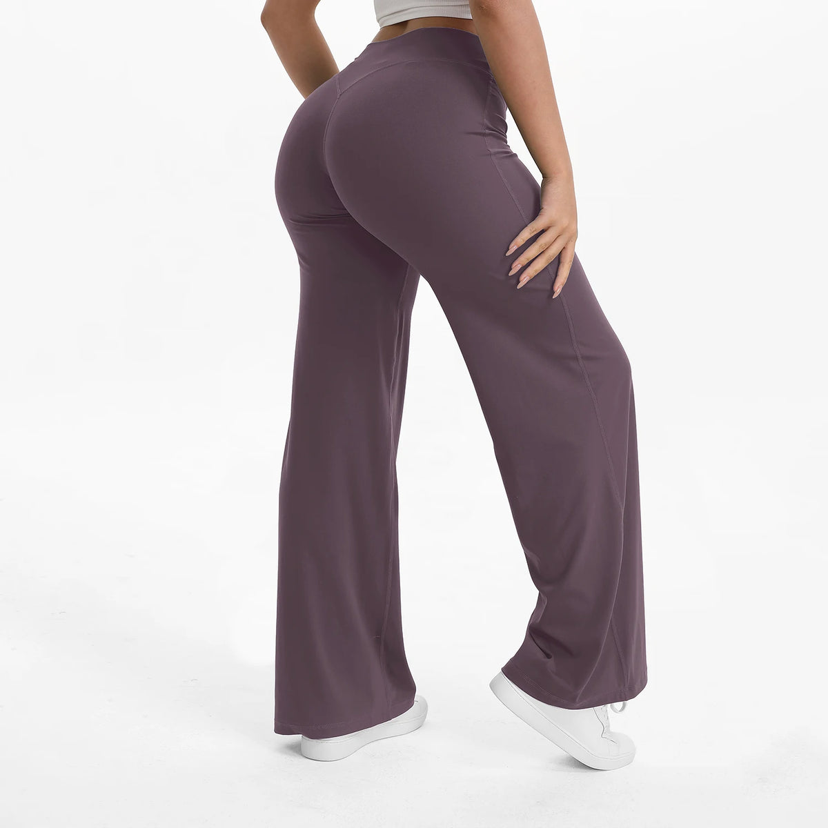 NCLAGEN Naked Feel Straight-leg Pants Gym Clothes Woman Sportswear Fitness Workout Leggings Yoga Softmotion Wide-leg Trousers