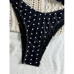 XS - L Polka Dot Bandeau Brazilian Bikini Women Swimwear Female Swimsuit Two-Pieces Bikini Set Bather Bathing Suit Swim V7711