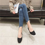 Fashion Flats For Women Spring Summer Flat Shoes Square Toe Slip-on Loafers Soft Sole Girls Daily Walking Shoes