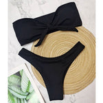 New Bikini Bottoms Women's Swimsuit Low Waisted Bottom Solid Red Swimwear Thong Beachwear Brazilian Bathing Suit Summer
