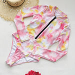 Long Sleeve Swimsuit Women Swimwear 2026 Sexy Bikinis Female Biquini Patchwork Swim Suits Print Surf Bodysuit Beachwear