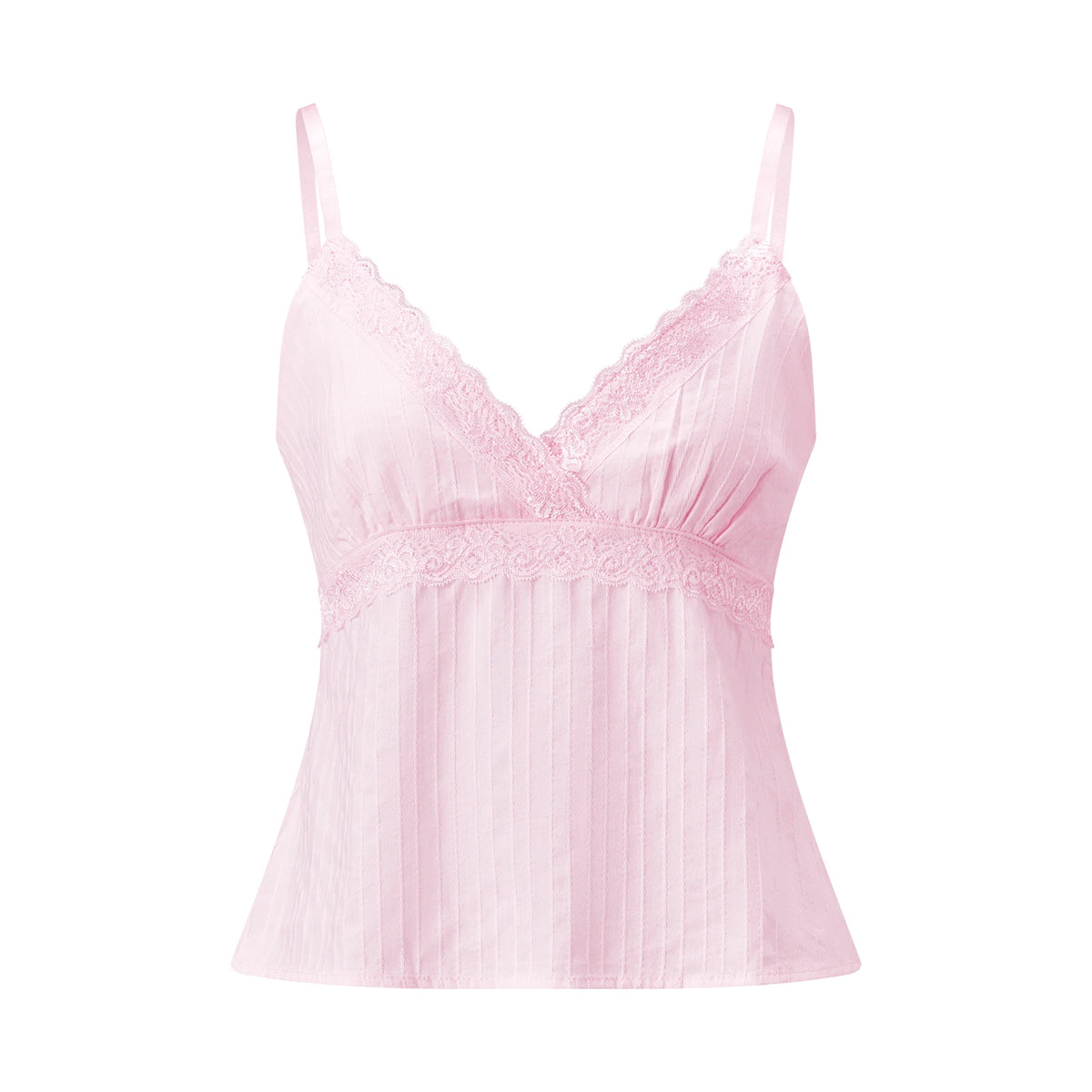 Women Lace Trim Vest Spaghetti Strap V-neck Corset Tank Tops Daily Casual Party Club Retro Elegant Camisole Shirts Summer