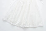 Foridol Lace Summer White Dress Women Puff Sleeve Embriodery Waist Cut Out Beach Short Sexy Cotton Dress Backless 2025 Sundress