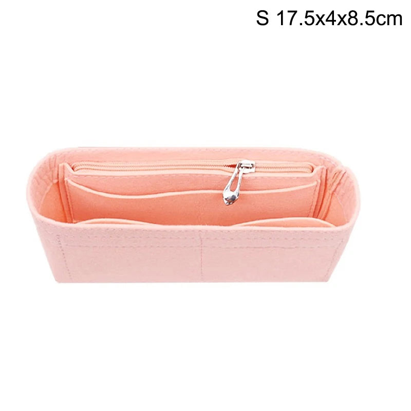 1PC Felt Insert Bag Organizer, Makeup Organizers, Liner Perfect for Brand Women's Handbags For And Cosmetic Bags〔Nest〕