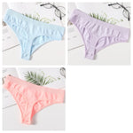 3Pcs/Set Thongs Women's G-String Sexy Female Seamless Underwear Breathable Panties Soft Sexy Lingerie Comfort Intimate