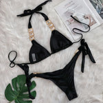 Halter Scrunch Butt Rhintstone Diamond Bikini Women Swimsuit Female Swimwear Two Pieces Bikini Set Brazilian Bathing Suit Swim