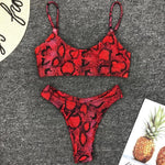 2026 Sexy Leopard Brazilian Bikini Female Swimsuit Women Swimwear Two Pieces Bikini Set High Cut Push Up Bathing Suit Swim Lady
