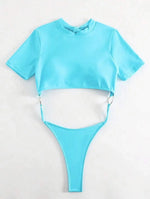 DEKA Women One Piece Swimsuits Micro Thong Cut Out Swimwear Monokini Backless Bathing Suit Bikini Bathers Beach Wear