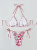 2026 Halter String Triangle Two Piece Bikini Women Swimwear Female Swimsuit Bathers Bathing Swimming Suit Beachwear Summer
