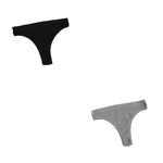 2Pcs/Set Seamless Panties Women Low Rise Panty Soft Solid Color Briefs Sexy Sports Underwear Female Underpants Lingerie M-XL