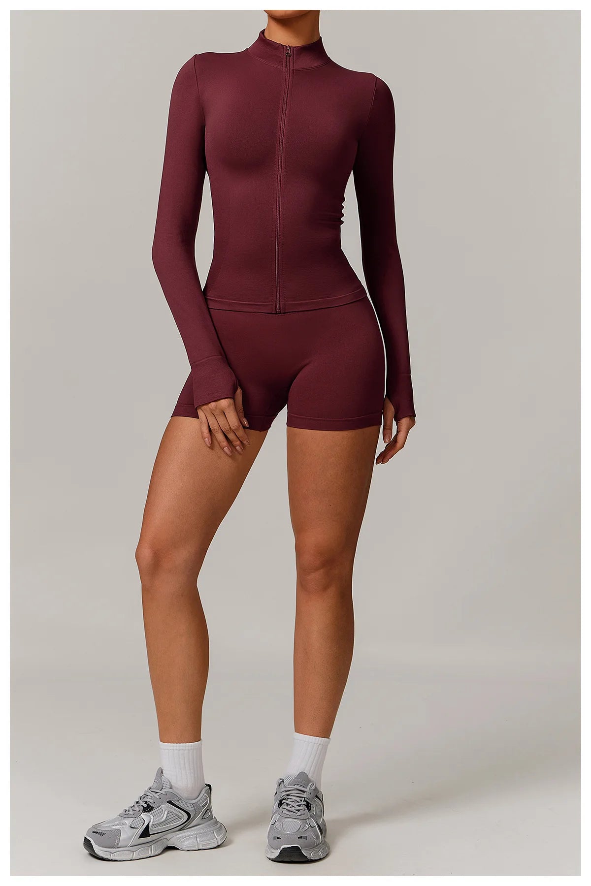 2/3PCS Yoga Set Women Workout Set Seamless Sportswear Gym Clothing Fitness Long Sleeve Crop Top High Waist Leggings Sports Suits
