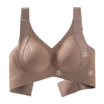 3Pcs/Set Push-Up Bras Women Padded Side Support Underwear Non-wire Bra Comfort Wide Straps Lingerie Plus Size Intimates M-4XL