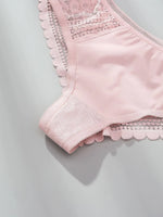Brazilian Style Ice Silk Lace Girl Panties Hollow Out Sexy Low-rise Women's Hipster Cool Underwear Thong Briefs Lingeries Tanga