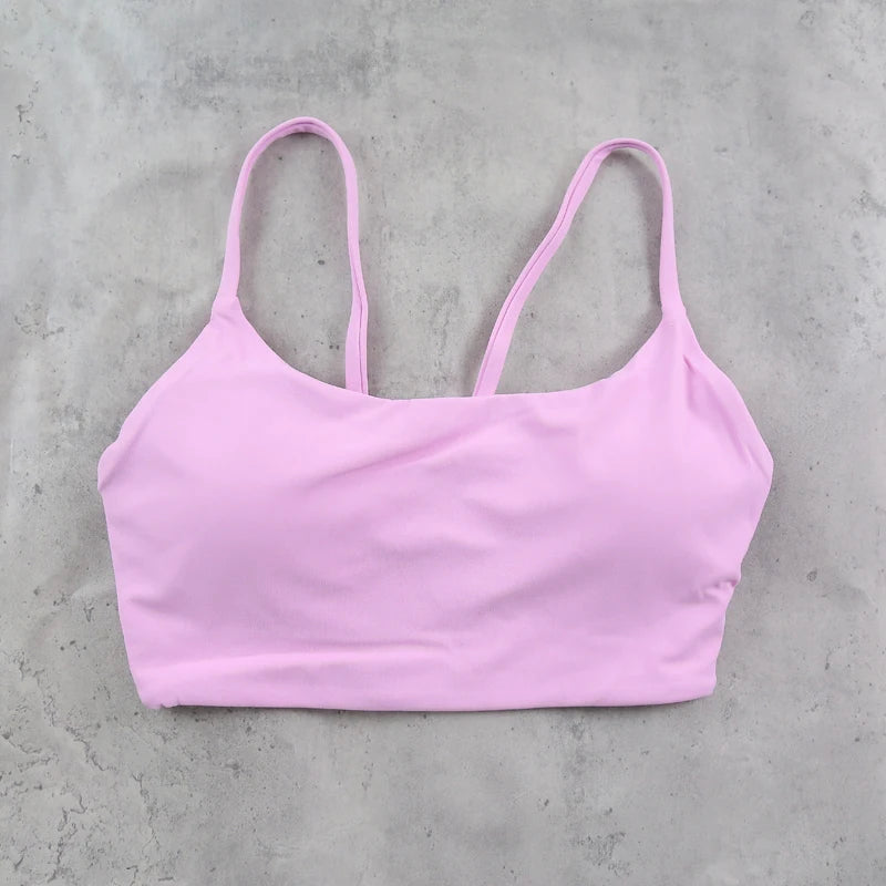 DIAS FIT JOY Women's Sports Bra with Removable Pads for Yoga Golf Cycling – High Support Workout Vest for Running & Fitness