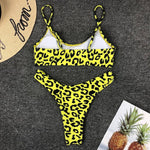 2026 Sexy Leopard Brazilian Bikini Female Swimsuit Women Swimwear Two Pieces Bikini Set High Cut Push Up Bathing Suit Swim Lady