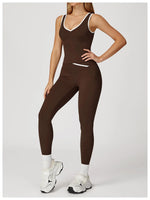 Yoga Set2 Pieces Workout Outfits Fitness Sportswear Gym Tracksuit High Waist Leggings Sports Bra Athletic Wear Women Clothes