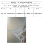 Women Sheer Mesh Long Sleeve Beach Fishnet Cover Up, Sexy See-Through Fishnet Dress, Solid BodyconFor Summer Beach Party