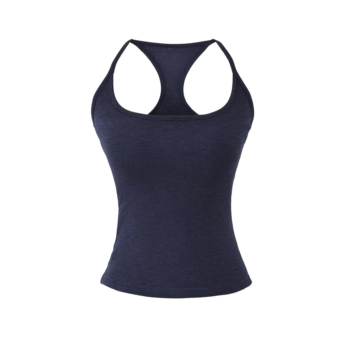 Early Spring New Style Hot Girl Pure Desire Sexy U-Neck Chest Pad Elastic Base Tank Solid Color Backless Sleeveless Top 6JYN