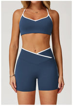 Sportswear Woman Gym Sports Bra Shorts Leggings 2 Piece Set Workout Naked Feeling Seamless Female Fitness Clothing Tracksuits