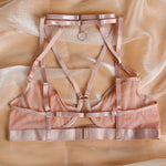 Toucheart Fantasia Lingeries Sexy Female Seamless Bra Kit Push Up Tulle Transparent Underwear Suspenders Complete Lace Bra Sets