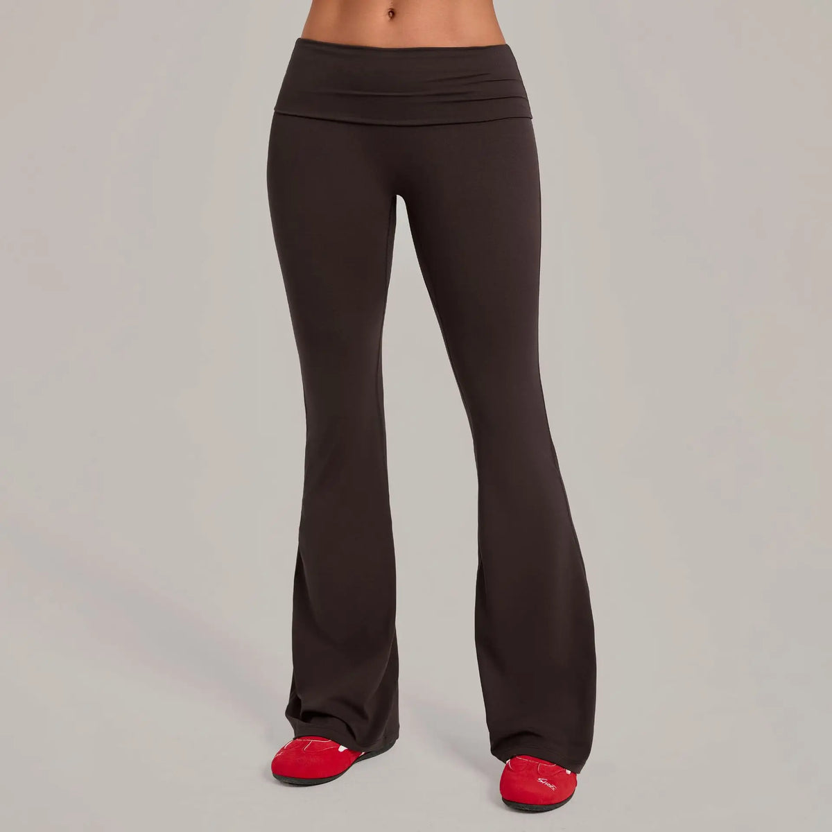 Women's Seamless Yoga Pants Sports Fitness Training High-Waist Hips-Lifting Flare Leggings Workout Gym Running Slim Fit Pants