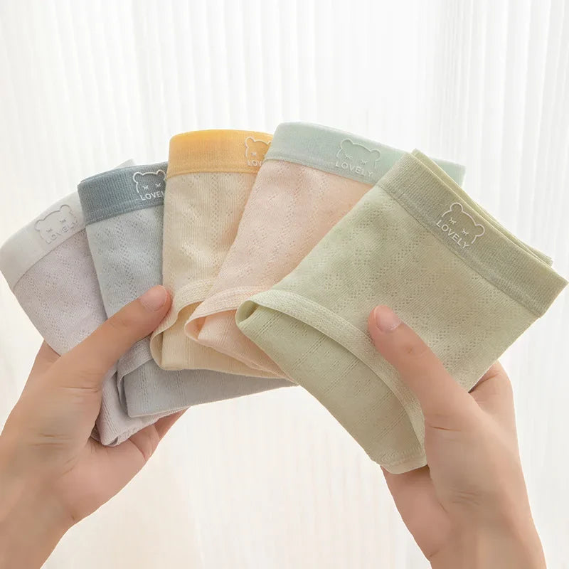 1 Pcs Hollow Out Cotton Women's Underwear Low Waist Breathable Semaless Panties Student Daily Comfort Briefs Lingerie M-XL