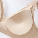 Women Wireless Leopard Seamless Bra Adjustable Non-Detachable Strap Removable Pad Intimates Skin-Friendly Underwear S-5XL