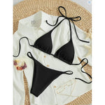 Sexy Women's Swimsuit Micro Bikinis Set Female Summer Beach Halter Neck Swimwear Mini Thong Bathing Suit for Woman Wear