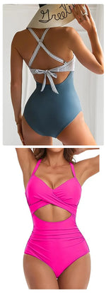 Leopard One Piece Swimsuit 2024 New Halter Push Up Swimwear Women Swimsuit Bathing Suit Beachwear Monokini Female Swimming Suits