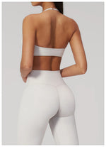Breathable Bra Gym Top Women Bras High Support Thin Strap Halter Sports Bras Push-up Workout Underwear Shockproof Yoga Tank Tops