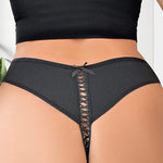 1pcs Plus Size 1XL-4XL Sexy Bow Women's Panties Low Waist Breathable Comfortable Lady Briefs Elegant Fashion Female Underwear