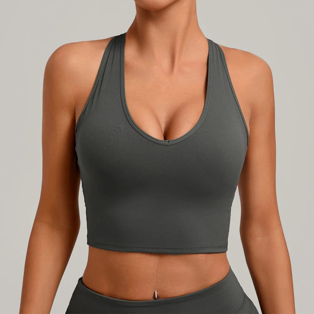 Fitness Bra Workout Tops Gym Push Up Fitness Underwear Sports Bras Sexy Athletic Sport Bra Women Backless Gym Yoga Crop Top