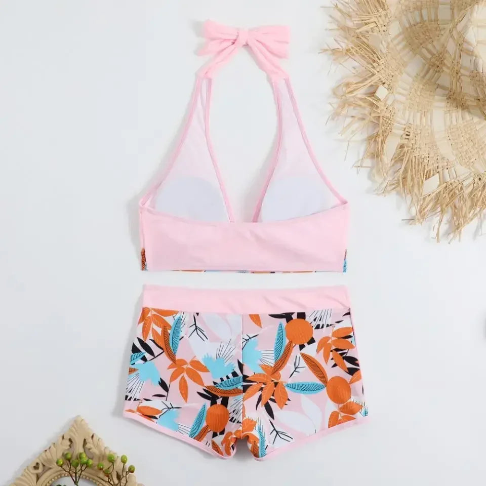 Sexy High Waist Bikini Shorts 2026 Women Swimsuit Two Piece Swimwear Female Bikinis Set Sports Bathing Suits Brazilian Biquini