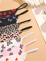 7PCS Women Seamless Leopard Butterfly Panties Sexy Ultra-thin Briefs Female Ice Silk No Trace Underwear Low Rise Soft Lingerie