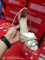 Spring 2026 Sexy High Heels 40-43 Fish Mouth Velvet Bun Heel Elegant Women's Sandals High Heels Shoes Suede Peep Toe Elegance