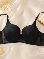 Women Smooth Seamless Underwire Bra Push‑Up Side Support Brassiere Adjustable Thin Straps Everyday Comfort Lingerie B6095