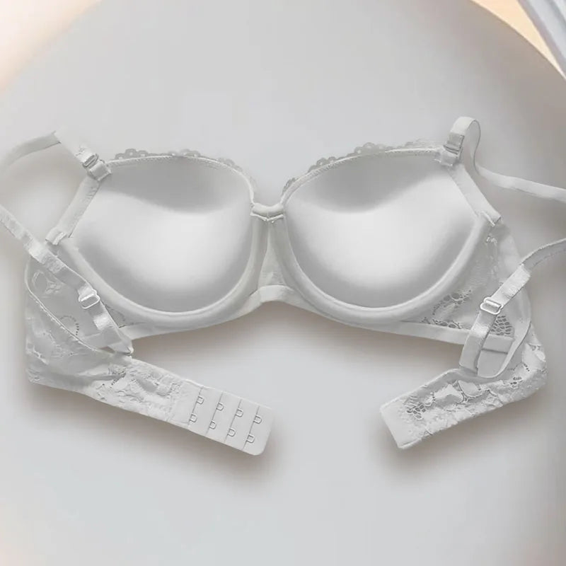 Women's Push Up Lace Bra Underwire Plunge Full Coverage Bras Sexy Plus Size Support Padding Bra