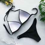 2025 Halter Bra Cup Bikini Women Swimsuit Female Push Up Swimwear Two Pieces Bikini Set Brazilian Bather Bathing Suit Swim Lady
