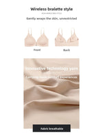 7 Pack Of Color Women's Front Closure Bras Seamless Push-Up Wireless Bras with Removable Padding Basic Everyday T-Shirt lingerie