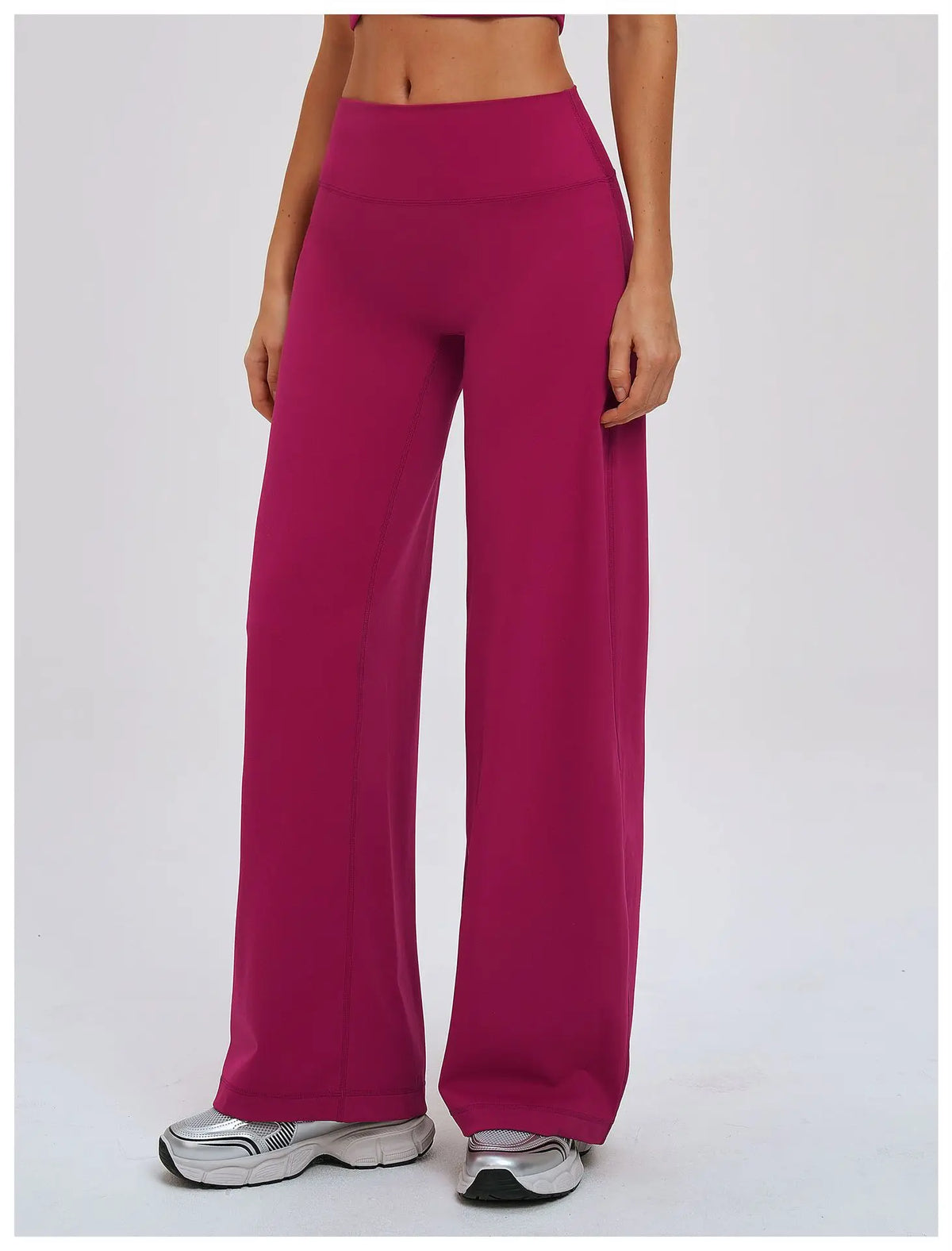Wide-leg Pants Women Bell-bottoms High Waist Yoga Pants Workout Gym Leggings Naked Feel Pilates Running Cycling Sports Trousers