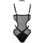 XS - 5XL Plus Size One Piece Swimsuit Female Women Bather Bathing Suit Swim Sheer Knit Fish Net Mesh Large Size Swimwear K536C
