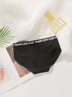 Women's High Waist PantiesLetter Elastic Waistband Soft Ribbed Fabric Comfortable Briefs for Daily Wear women bra K2809