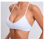 Women's Detachable Strap Yoga Bra Top Seamless Racerback Sweat-Wicking High Support for Yoga Running & Low Impact Workouts