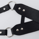 Cosplay Exotic Leather Mask Women Men Games Half Face Mask BDSM Bracelet Adjustable For Couples Bondage Set Adult Toys Supplies