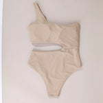 2026 One Shoulder Swimwear Women Solid Color Hollow Out One Piece Swimsuit Summer Beach Bathing Suit Backless Bodysuit Monokini