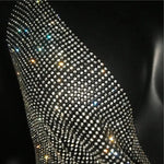 Festival Brilliant Rhinestone Backless Party Crop Top Women 2025 Summer Glitter Evening V Neck Diamonds Metal Tank Tops