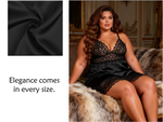 Green Lace Floral Babydoll Lingerie for Women Sexy Push Up Chemise Sleepwear with Back Hook and Eye Closure