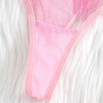 2pcs Women's Bra Set Sexy Lace Mesh Lingerie Set Ultra Thin Breathable Comfortable Lightweight Scallop Transparent Lingerie Set